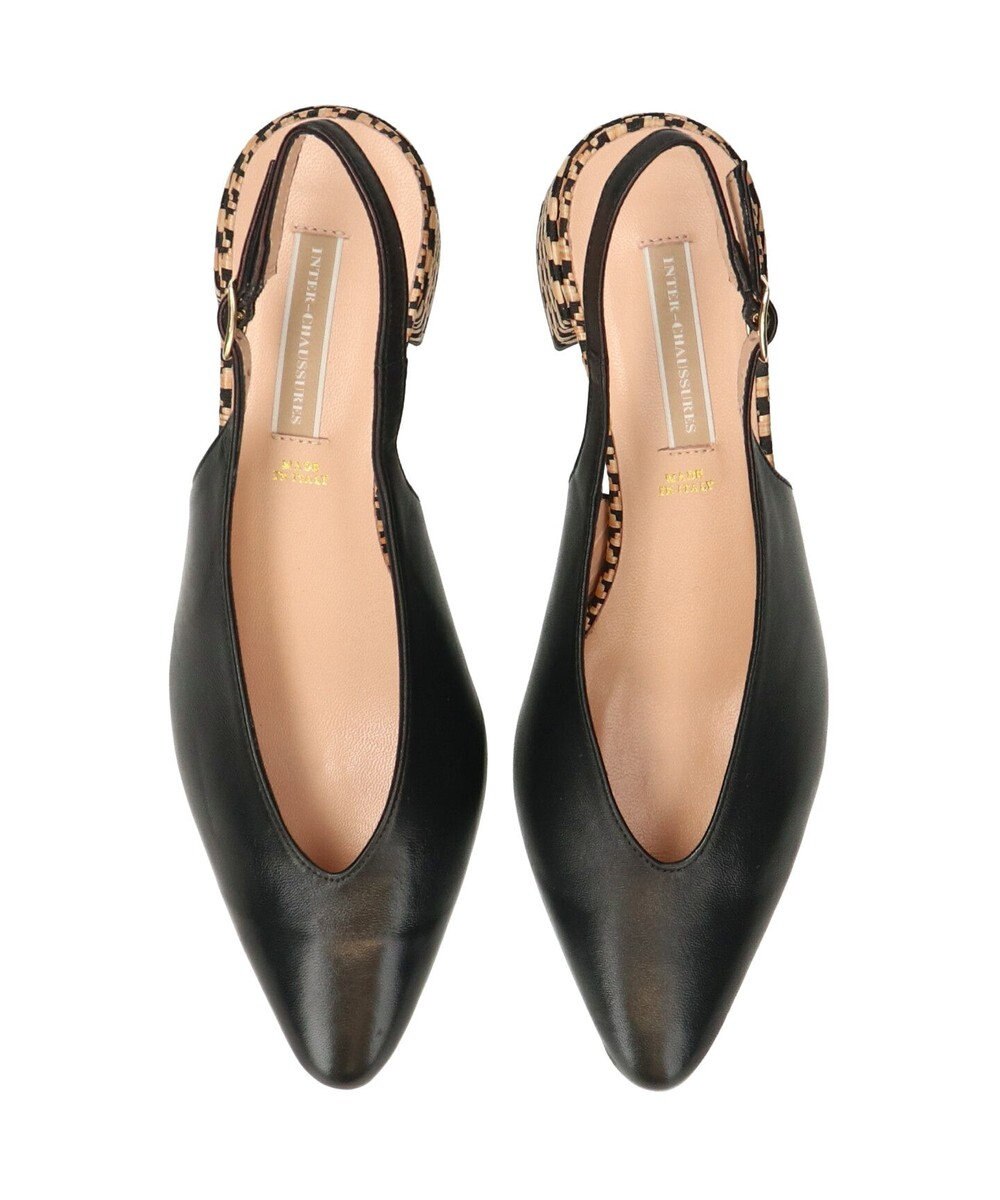 INTER-CHAUSSURES 【INTER-CHAUSSURES】ポインテッドトウVカットバックバンド 