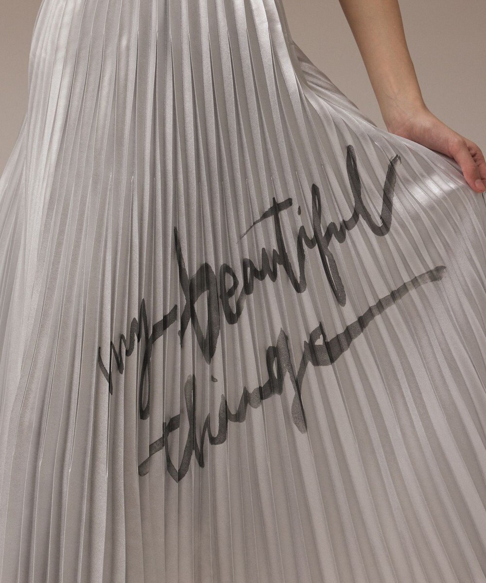 GRACE CONTINENTAL コラボロングプリーツスカート 