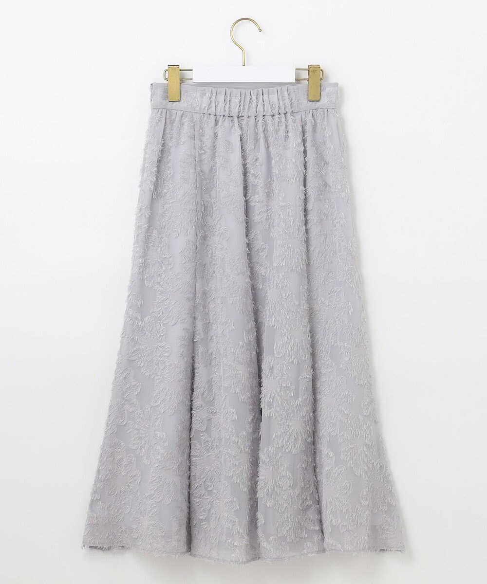 ANY SIS 【洗える】フェザーフラワージャカード スカート 