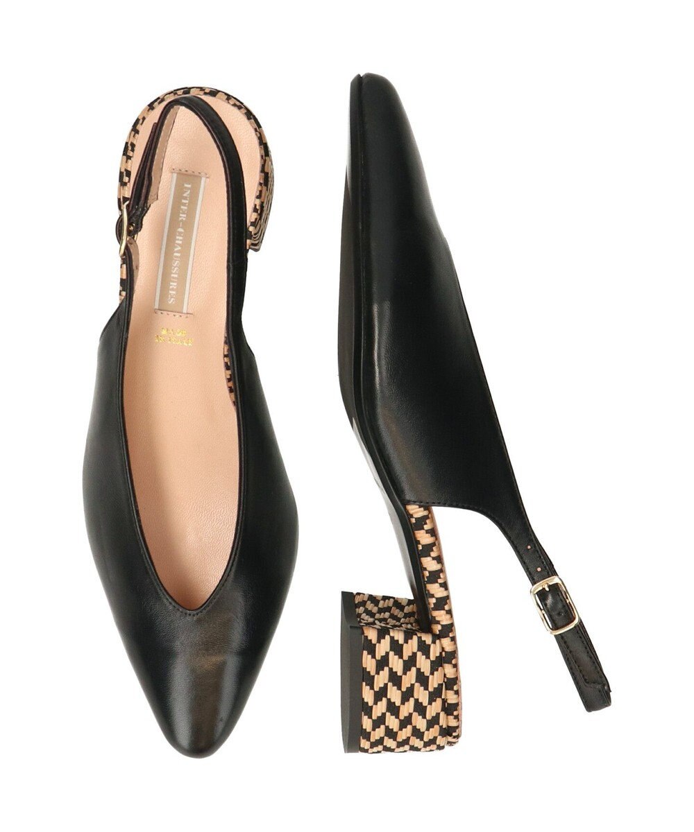 INTER-CHAUSSURES 【INTER-CHAUSSURES】ポインテッドトウVカットバックバンド 