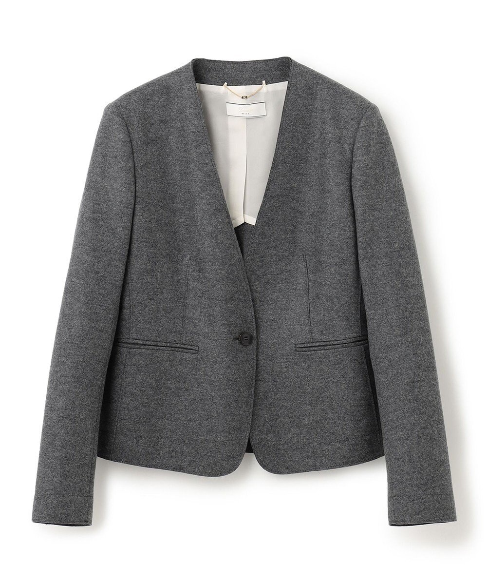 BEIGE， CORBY / ノーカラージャケット 