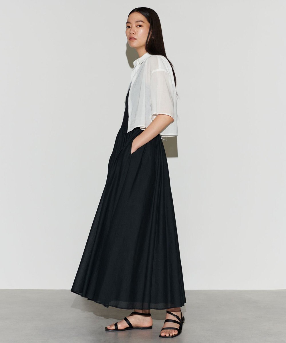 NAVE 【Nave　洗える】トランスペアレントボイル ドレス 