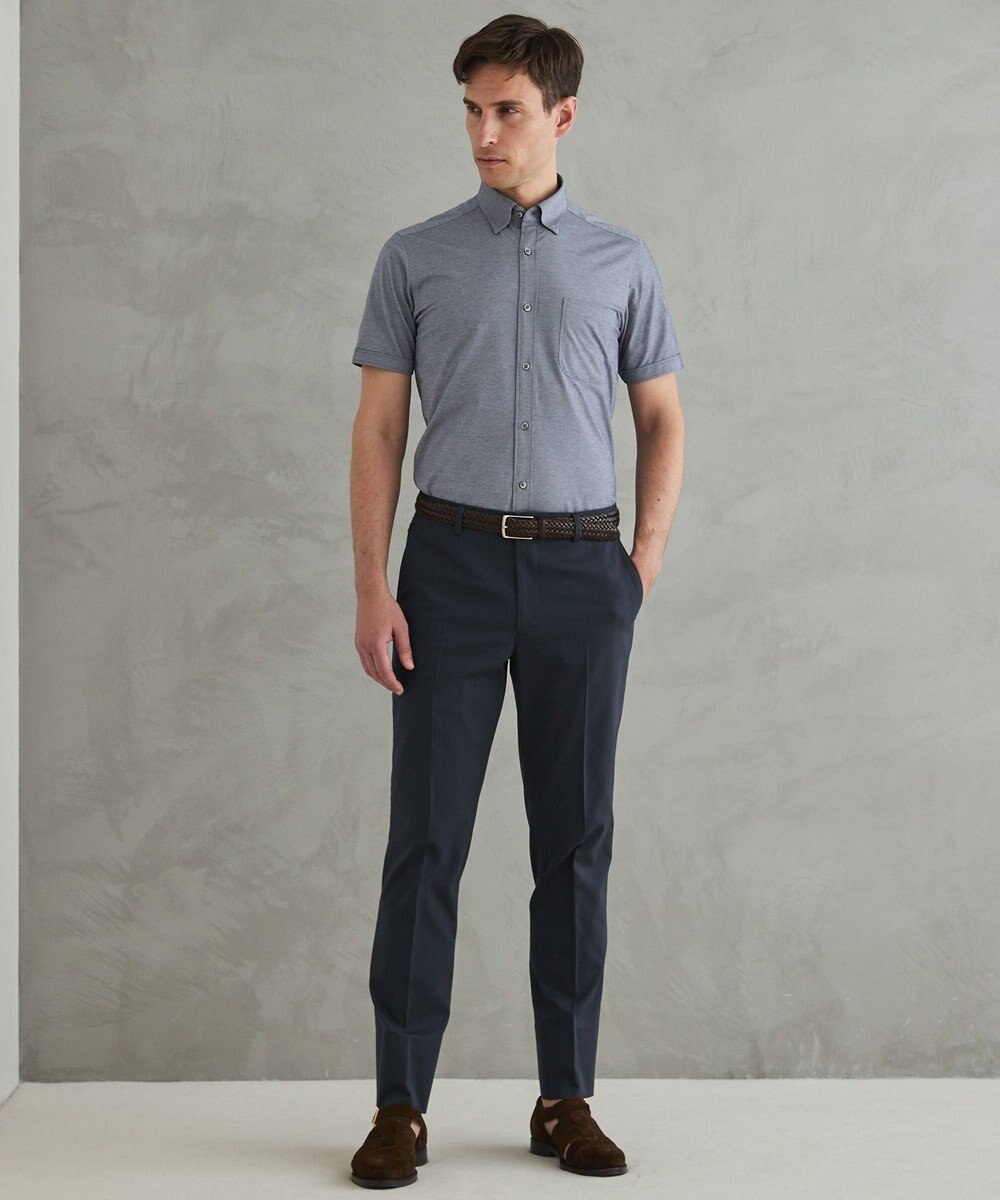 GOTAIRIKU 仕事で着られる綿パン【吸水速乾/ストレッチ/折り目加工】クールマックスコットンパンツ_ノータック（26年モデル） 