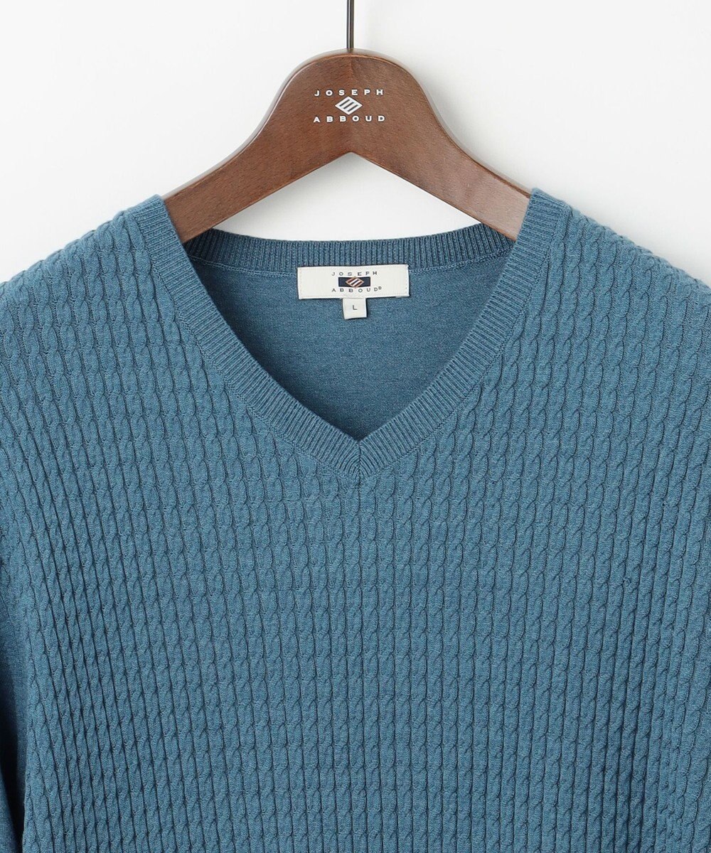 JOSEPH ABBOUD 【チクチクしない/ 3シーズン対応/サスティナブル】SNOWY Vネックセーター 