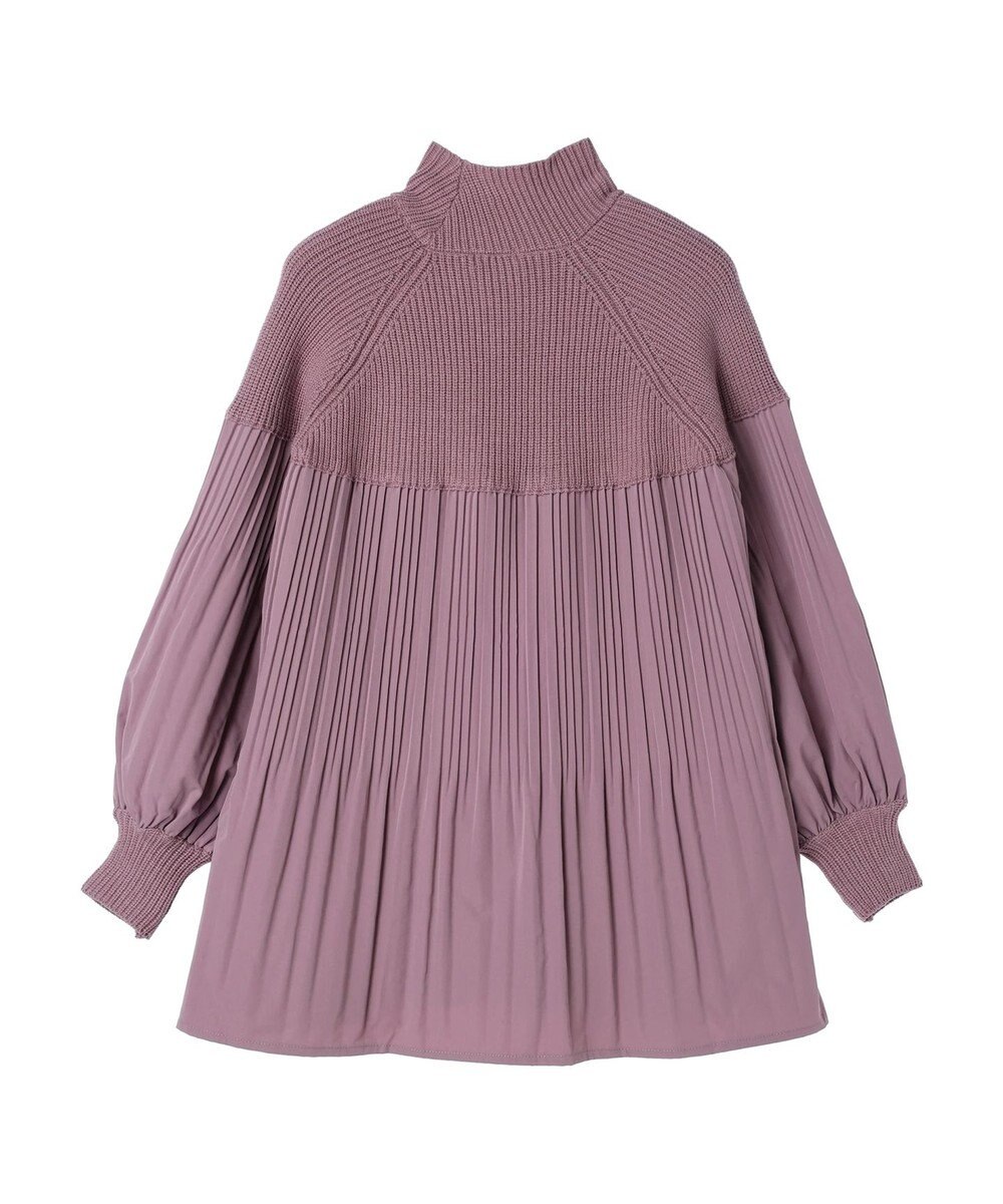 earth music&ecology プリーツフレアニットチュニック 