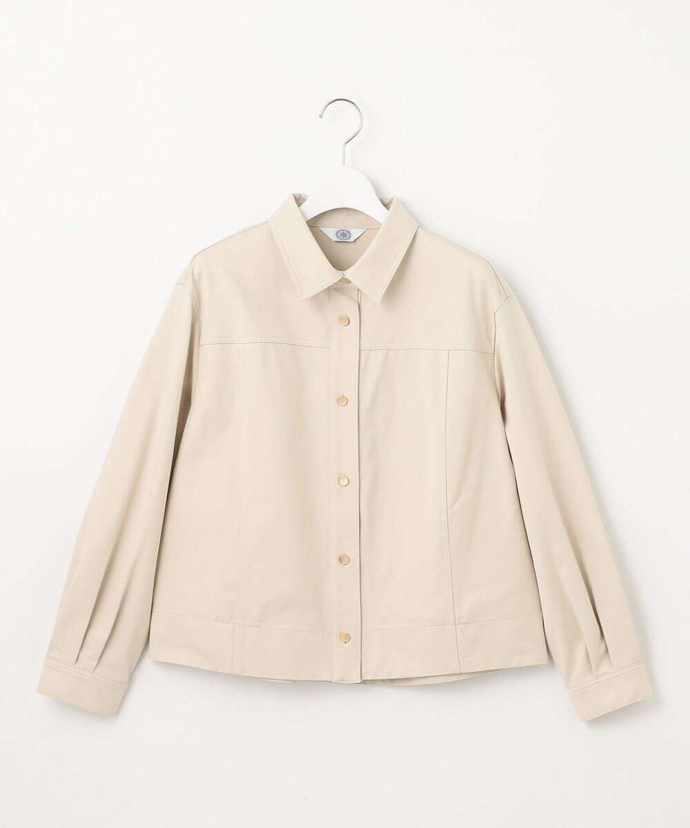 J.PRESS LADIES 【洗える】ツイルジャージー シャツ ジャケット 