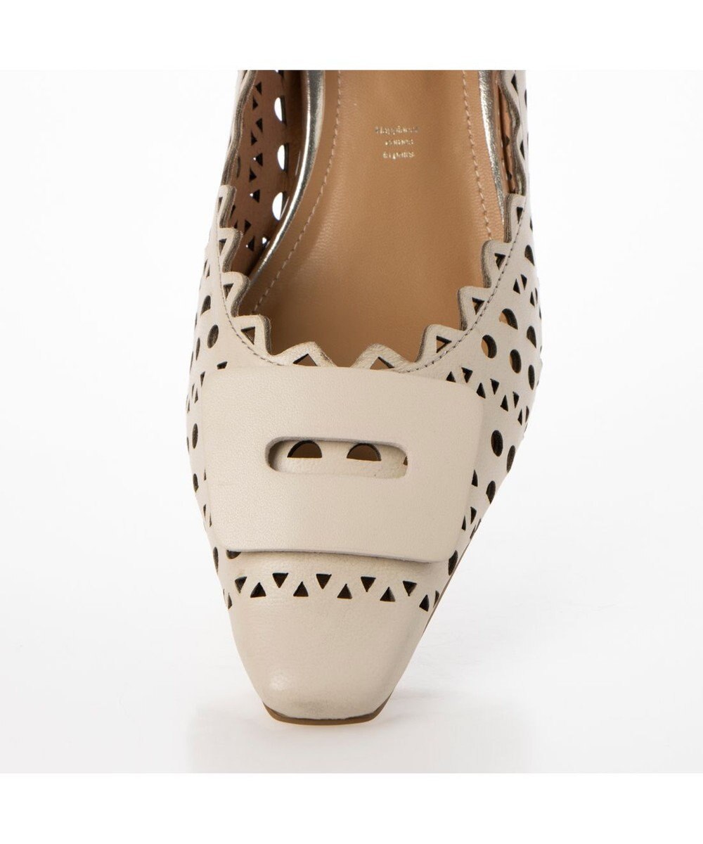 MODE ET JACOMO <MODE ET JACOMO>レーザーカットバックルモチーフパンプス 