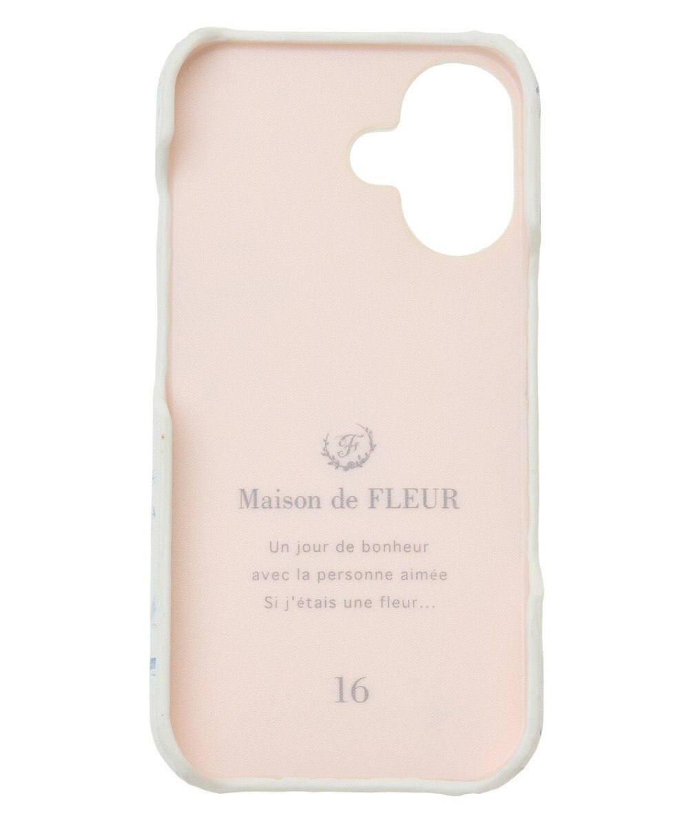 Maison de FLEUR リボンプリントアイフォン16ケース 
