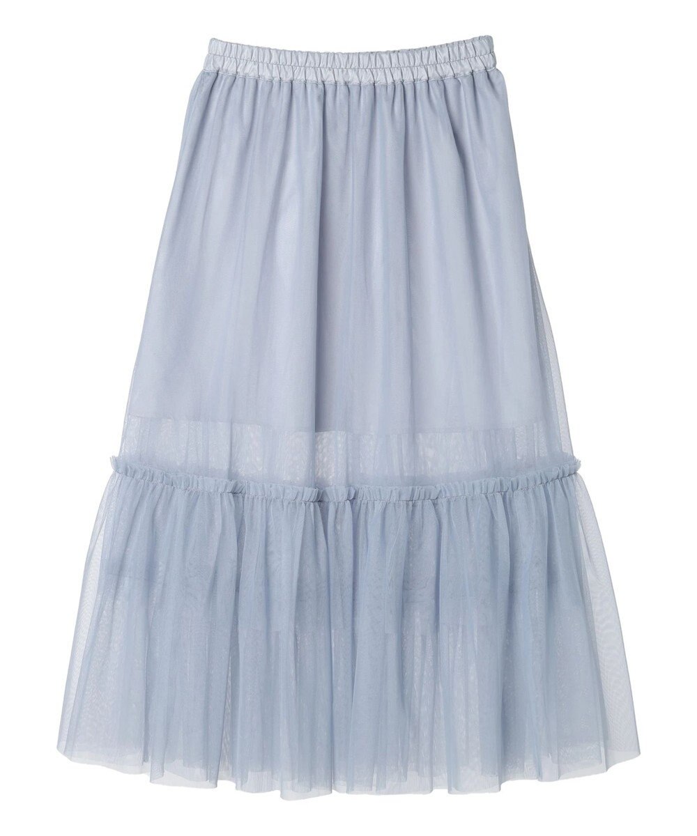 earth music&ecology ティアードチュールスカート 