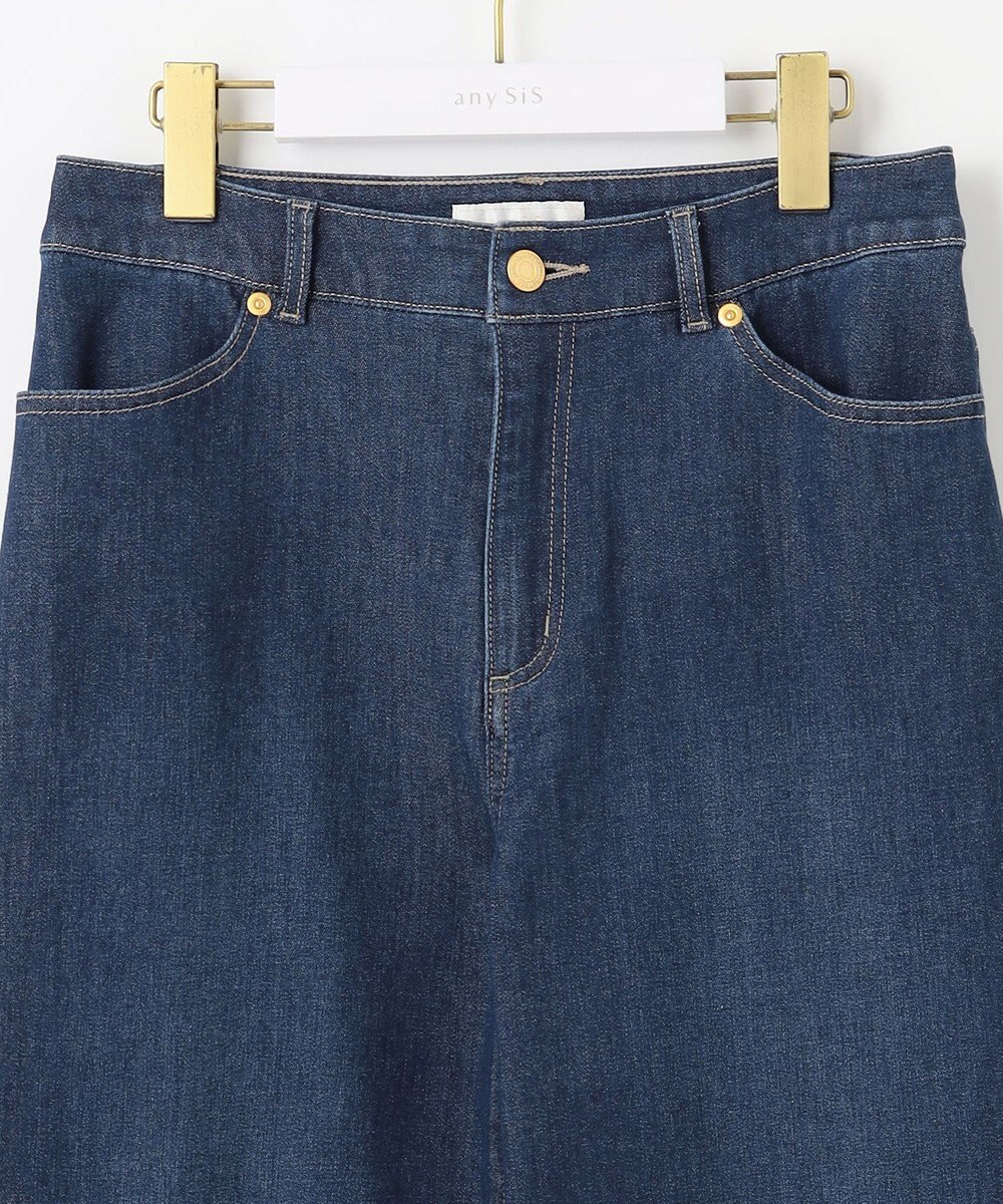 ANY SIS 【洗える】セミワイド デニムパンツ 