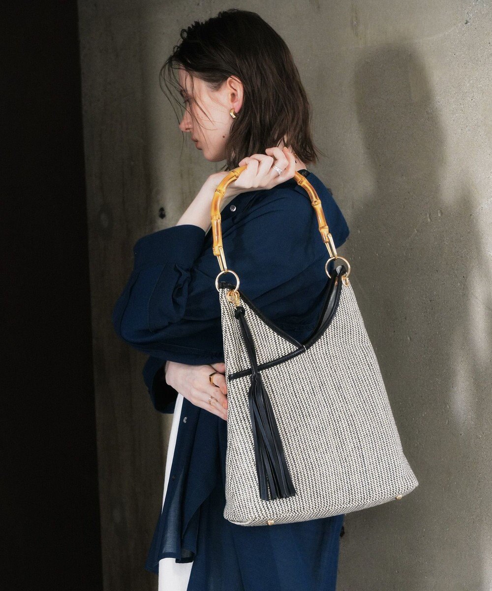 YECCA VECCA 【A4対応】チャーム付き2wayショルダーバッグ 