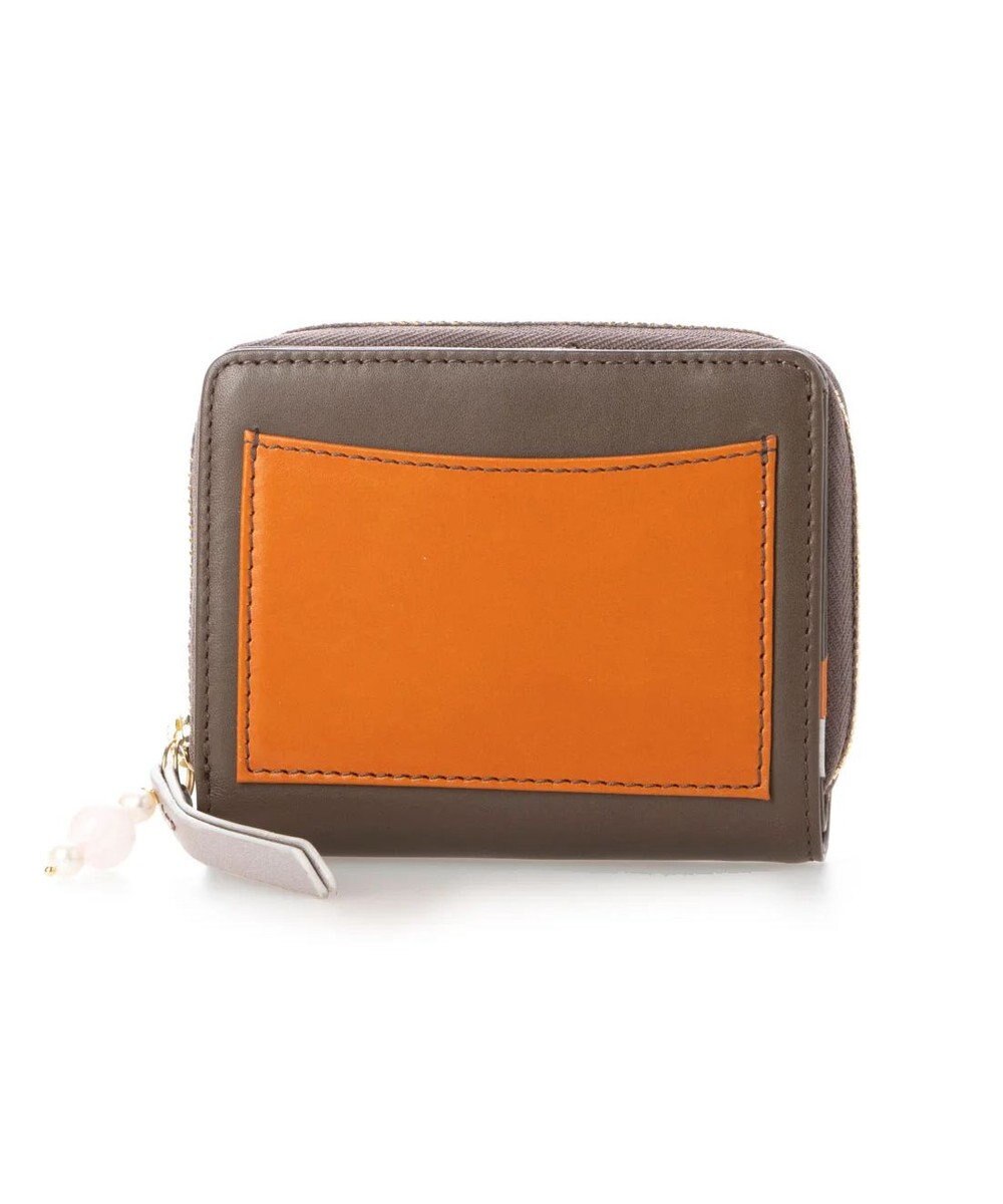 UNBILLION perche ジェムストーンチャームハーフラウンドウォレット 