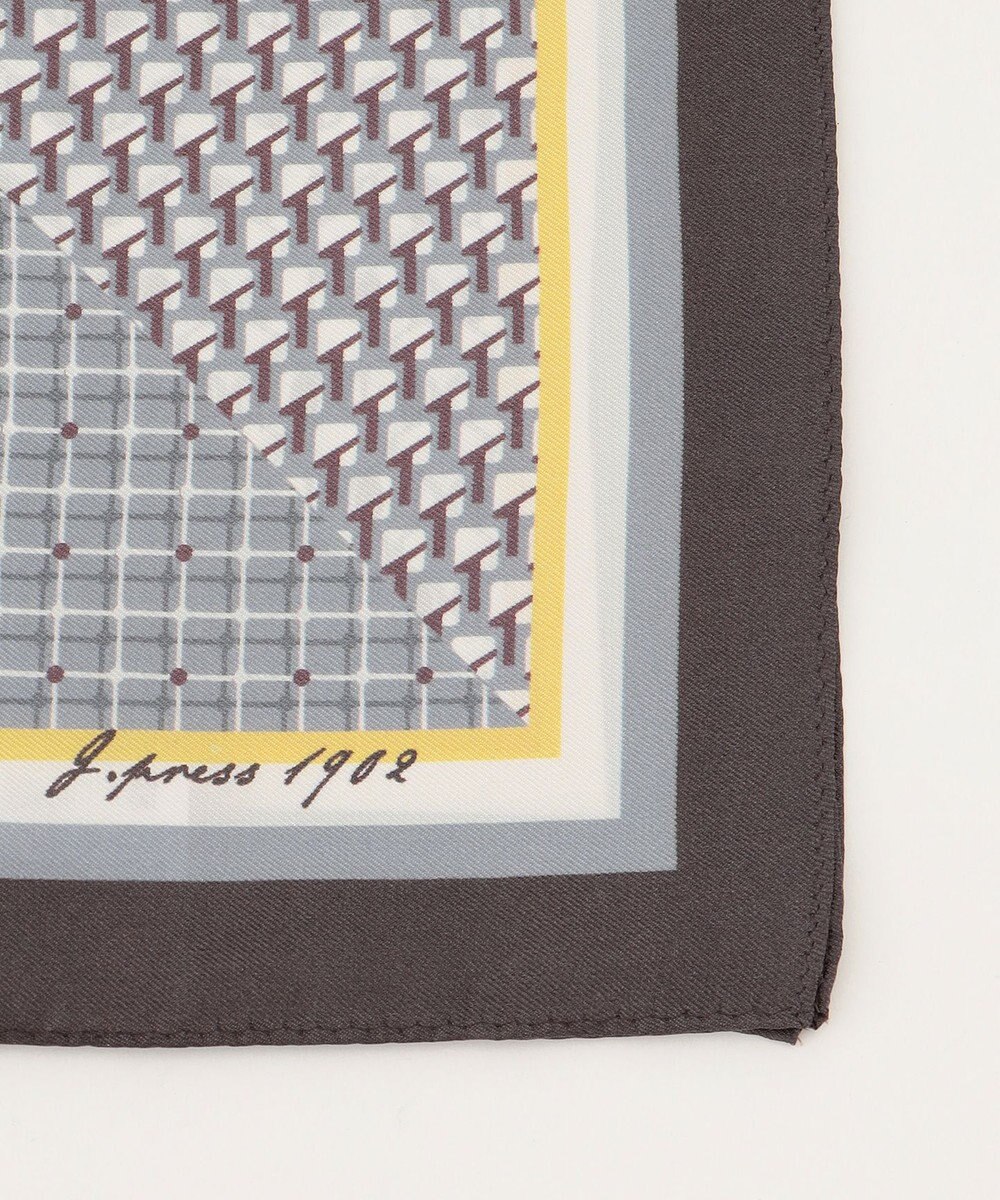 J.PRESS LADIES geometric スクエア スカーフ 