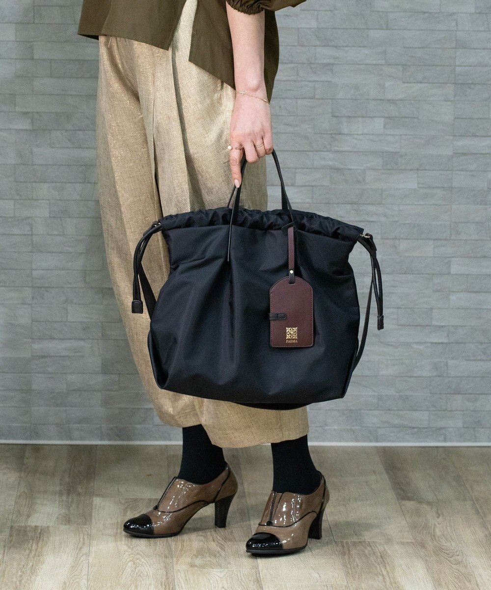 style code 【PADMA/パドマ】カードケース付　ナイロン巾着トートバッグ 