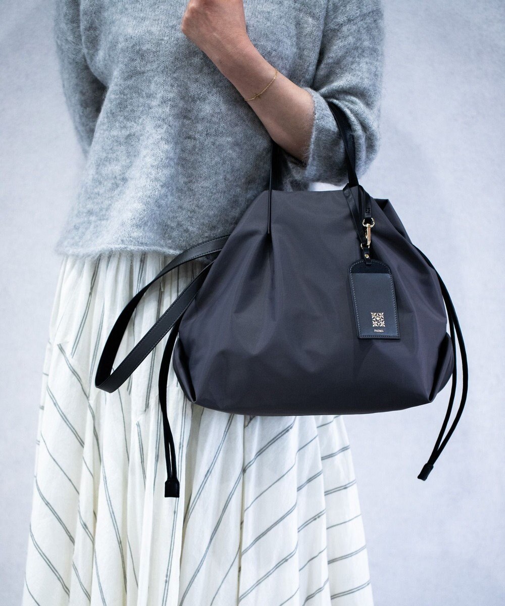 style code 【PADMA/パドマ】カードケース付　ナイロン巾着トートバッグ 