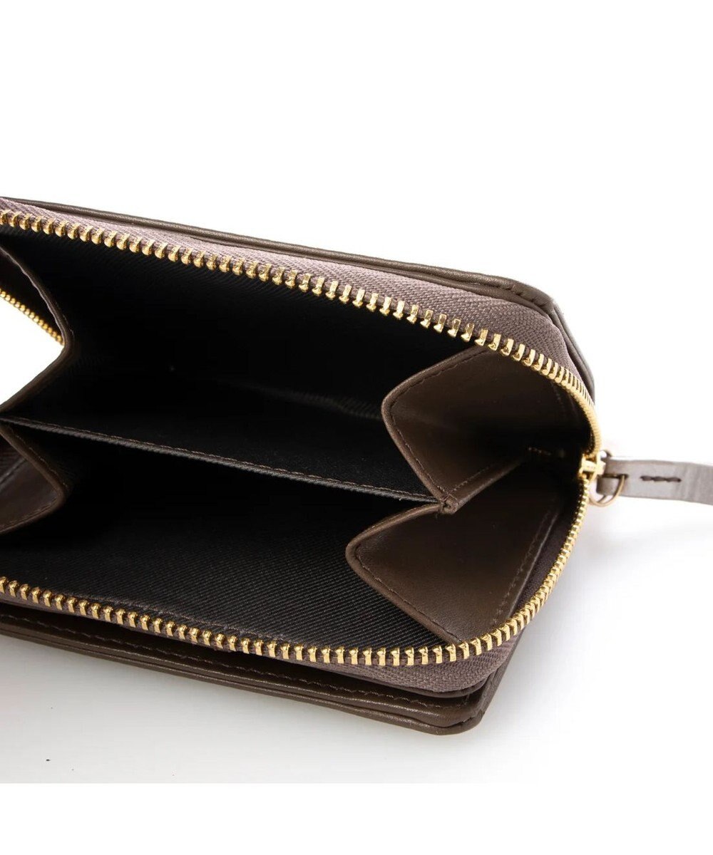 UNBILLION perche ジェムストーンチャームハーフラウンドウォレット 