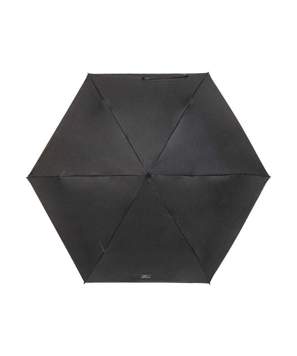 MOONBAT 【WEB限定】MIZUNO  (ミズノ) 無地 ロゴ 日傘 折りたたみ傘 自動開閉 1プッシュ パラソル 晴雨兼用  軽量 一級遮光 遮熱効果 遮光率100% UV遮蔽100% 