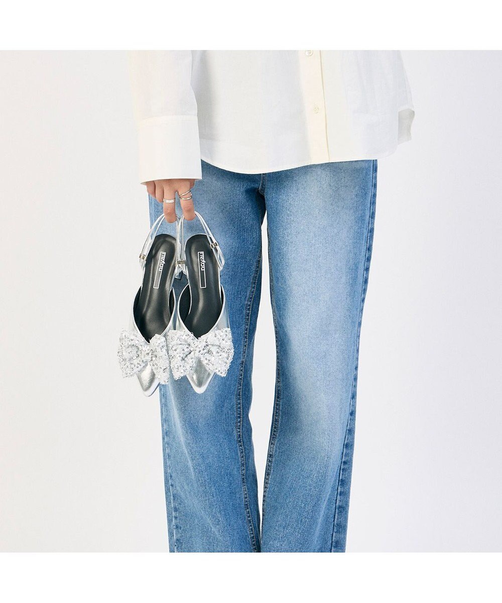 MODE ET JACOMO <noyau>2WAYリボンストラップミュールパンプス 