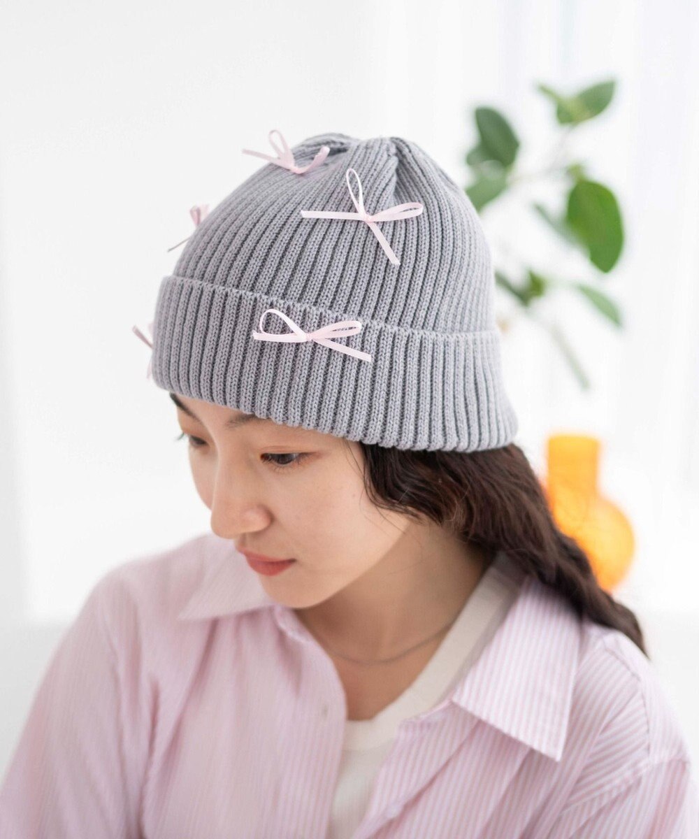 WEGO ribbon　knit　cap 