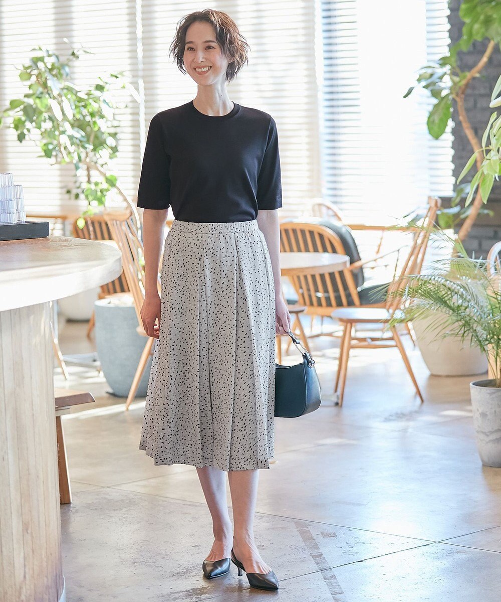 自由区 【XSサイズ～/洗える/セット着用可】シャインハイゲージ プルオーバーニット 