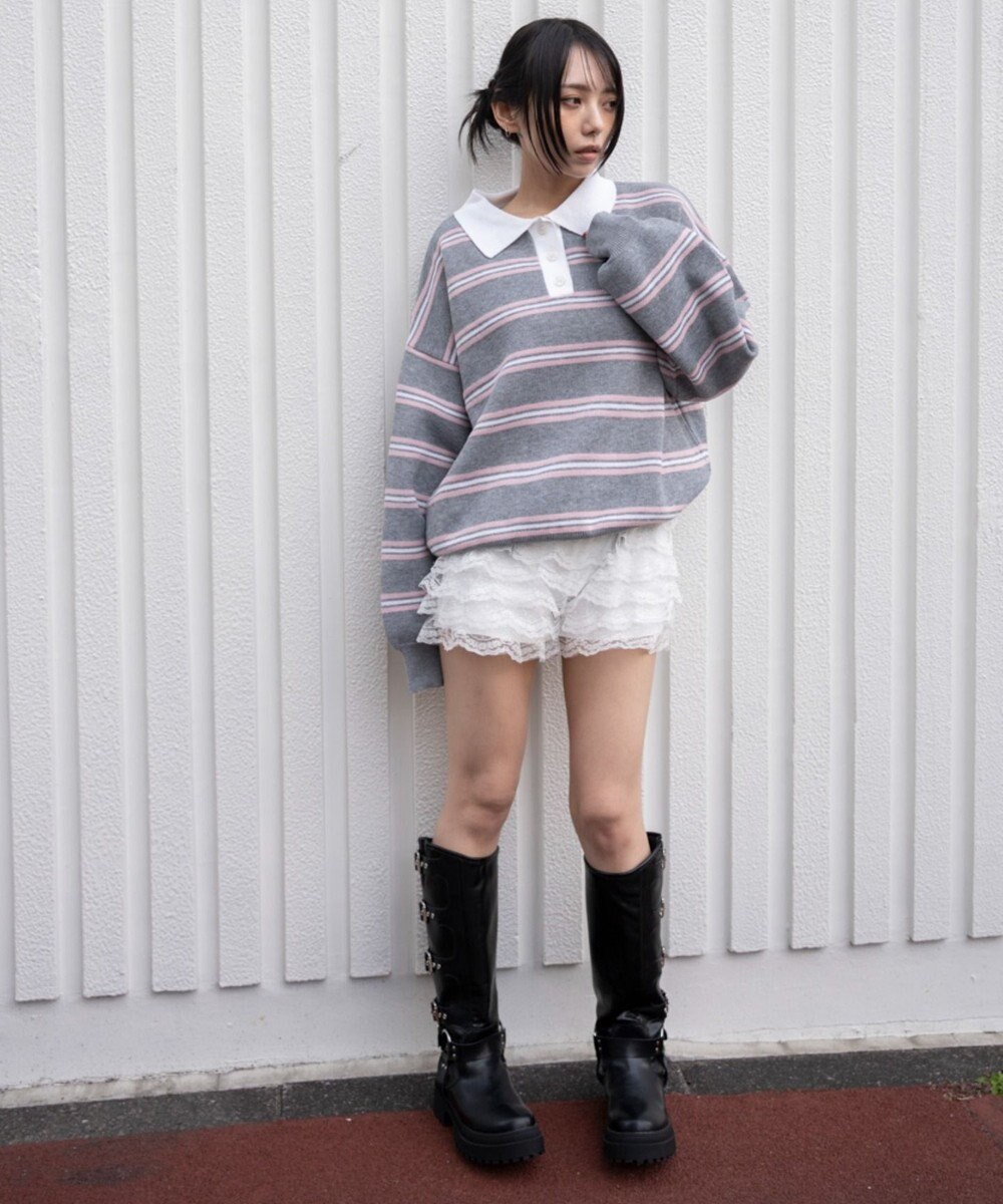 WEGO ポロニットプルオーバー 