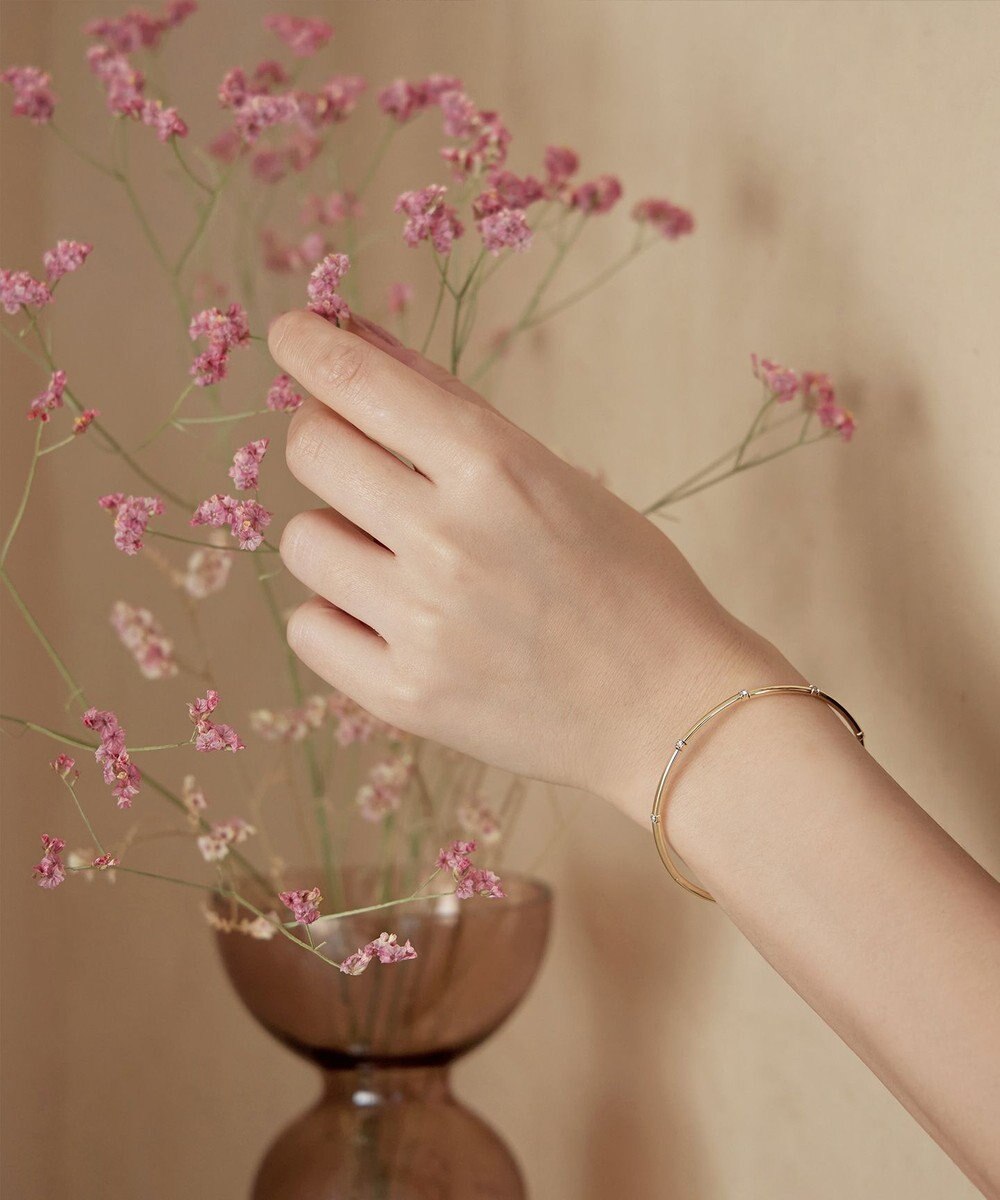 Tiaclasse ストーンワイヤーバングル 