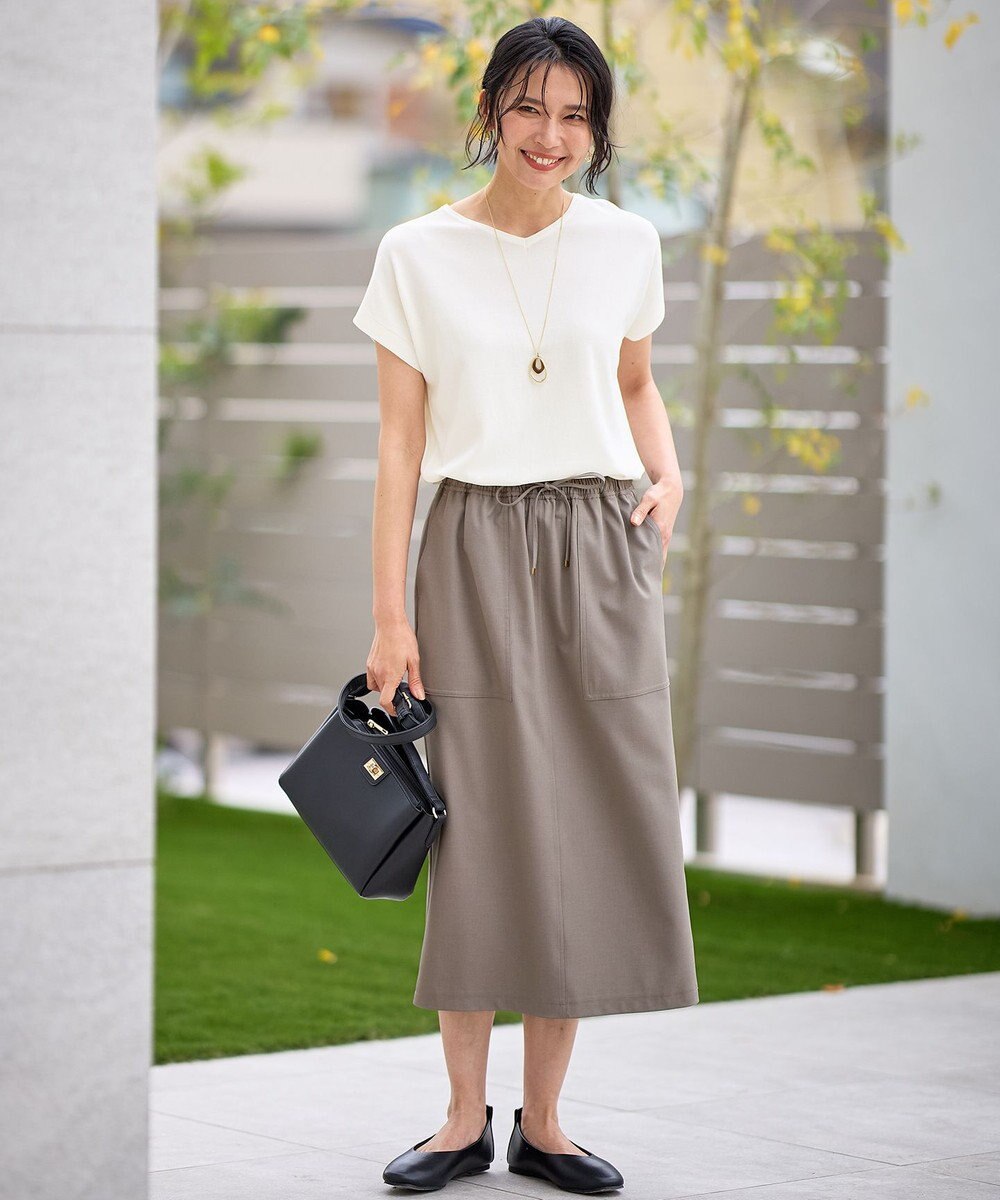 ANY L ハーフスリーブニット 