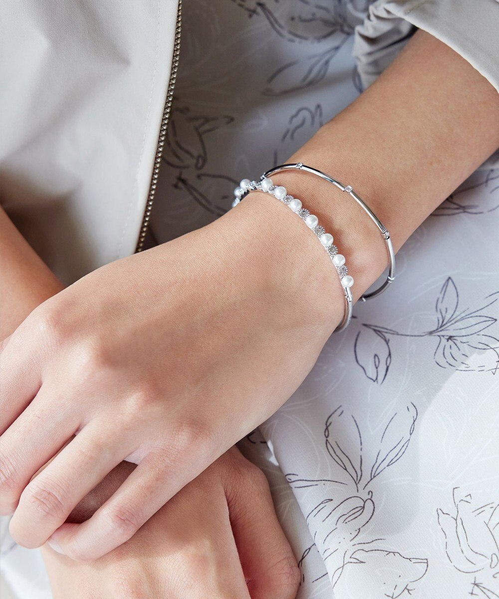 Tiaclasse ストーンワイヤーバングル 