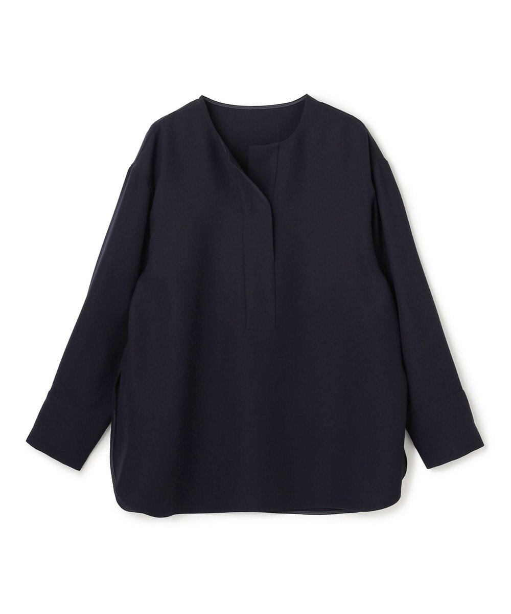 UNFILO 【セットアップ着用可/セレモニー】ドライダブルクロス スキッパーブラウス 