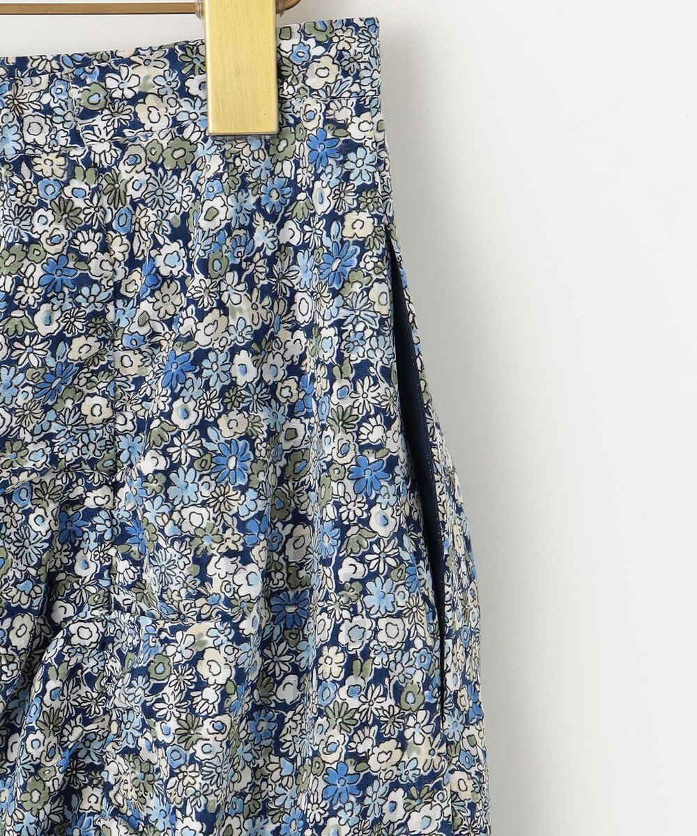 組曲 L フラワーレイヤープリント ギャザースカート 