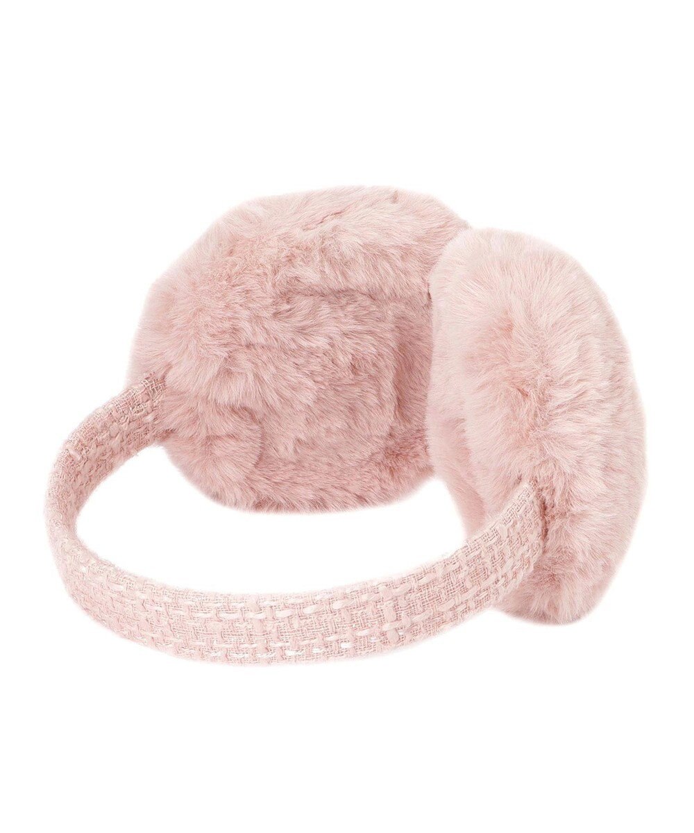 MOONBAT FURLA フェイクファーイヤマフ ツイードアーム 