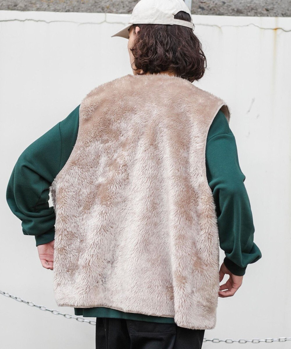 WEGO フェイクファーBIGベスト 