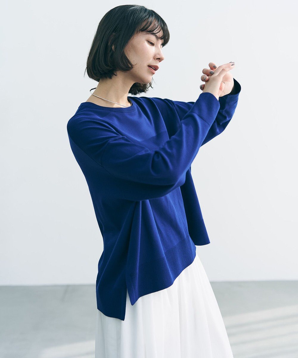 UNFILO 【リピート率の高さが魅力！毎シーズン大好評】マイビューティニット クルーネック 