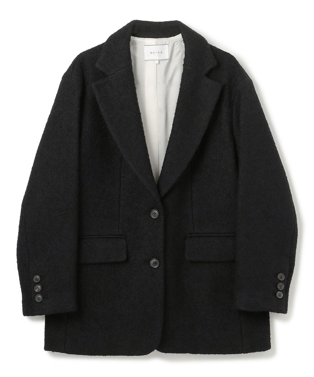 BEIGE， 【VERY 2月号掲載】SOLEIL / オーバーサイズツイードジャケット 