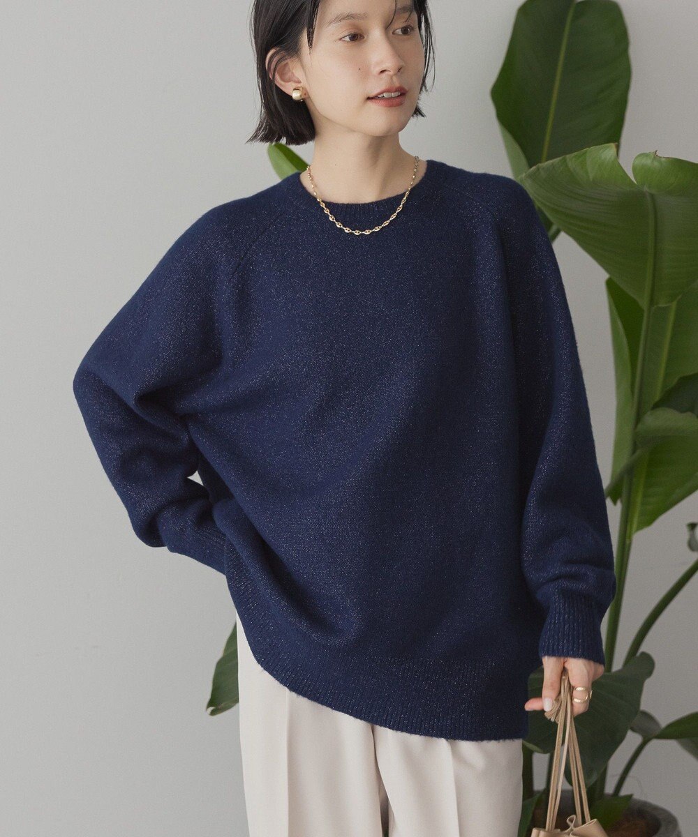 AMERICAN HOLIC ラグランラメニットプルオーバー 