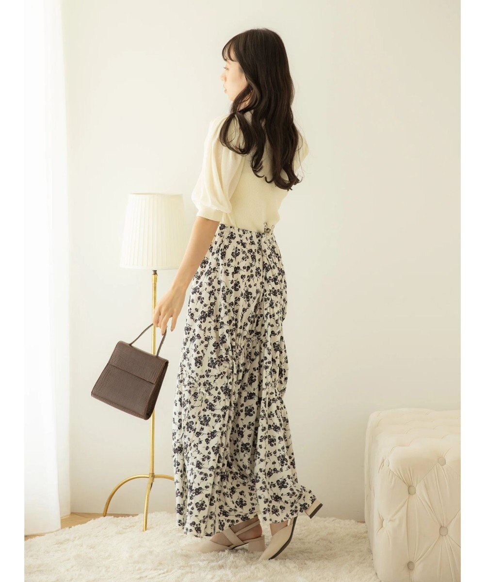 earth music&ecology ドロストギャザーフレアスカート 