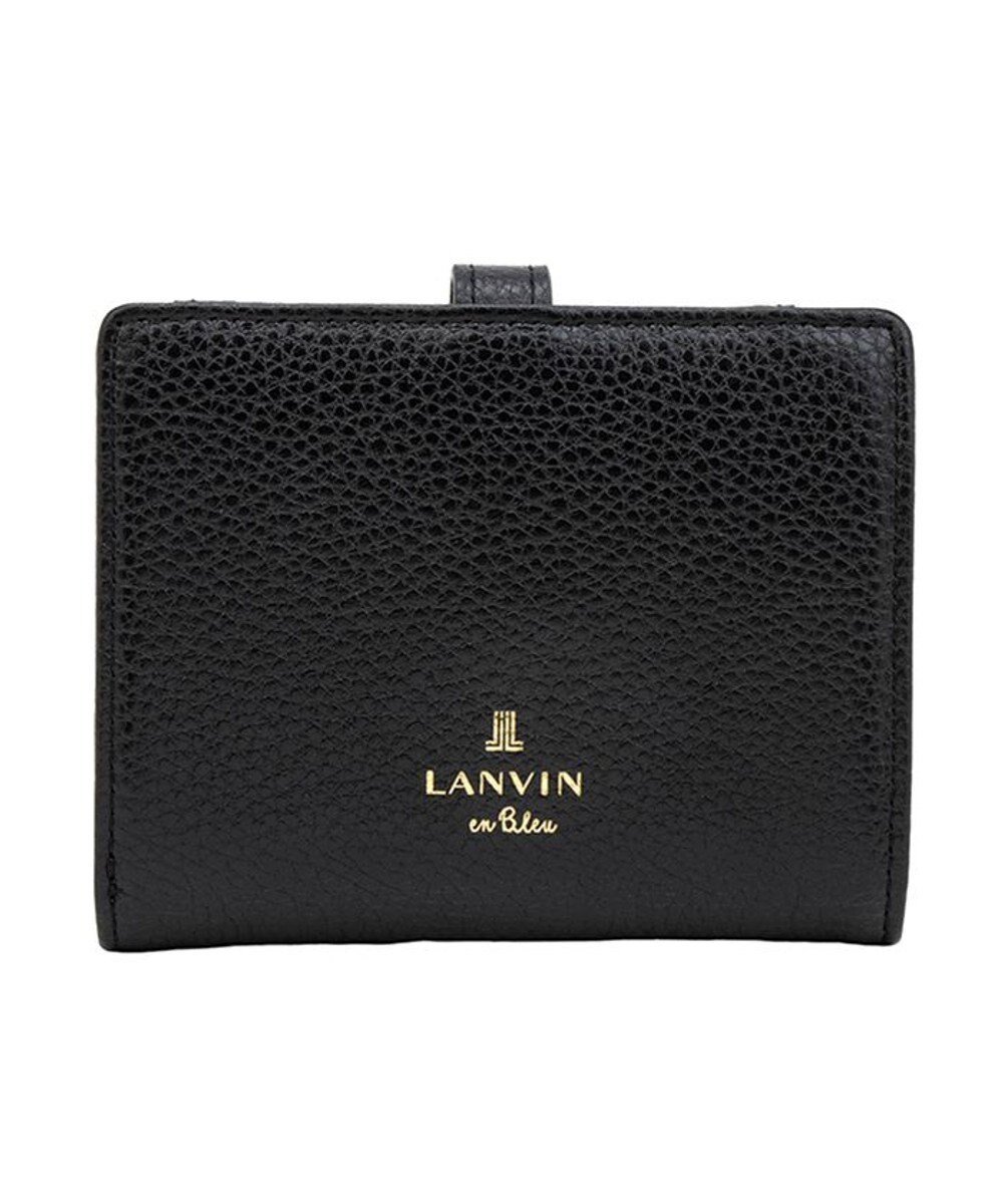 LANVIN en Bleu リュバン コンパクト二つ折り財布 