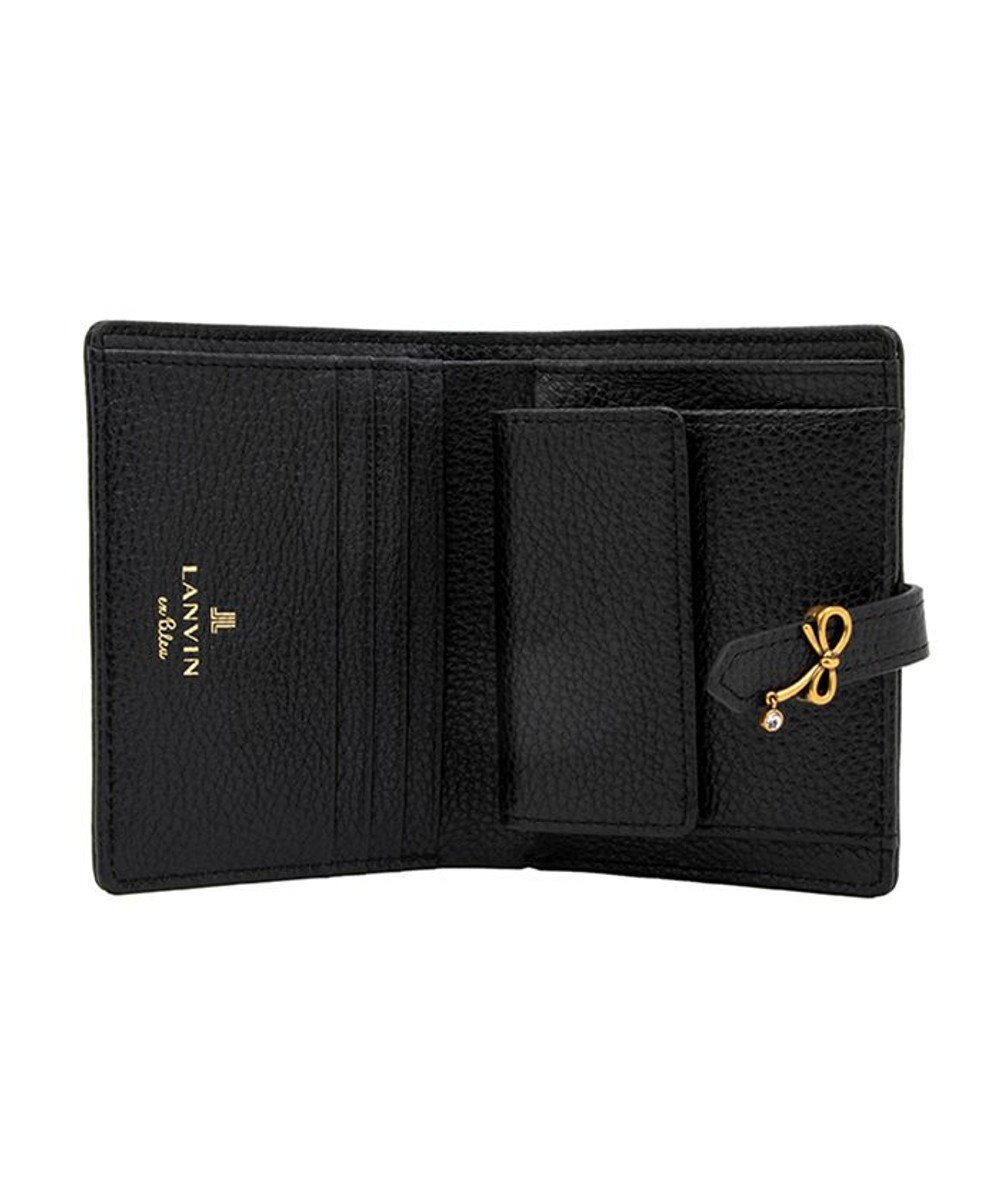 LANVIN en Bleu リュバン コンパクト二つ折り財布 