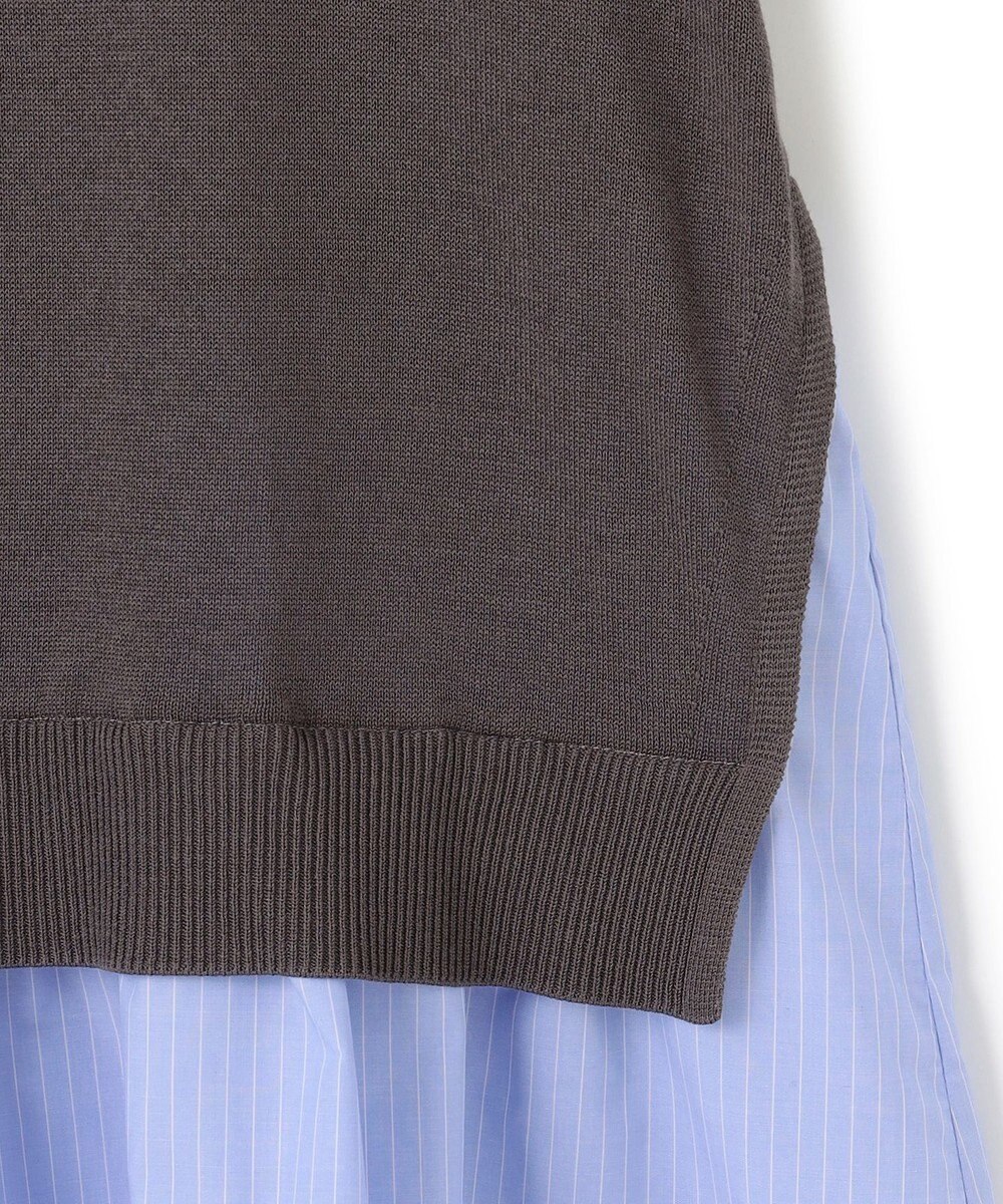 23区 L 【洗える】レイヤードデザイン ニット 