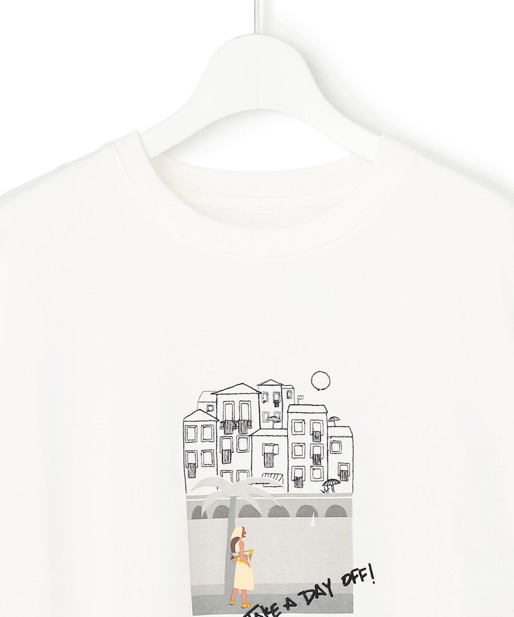 23区 Lauren Rolwing コラボ グラフィックプリント フレア Tシャツ 