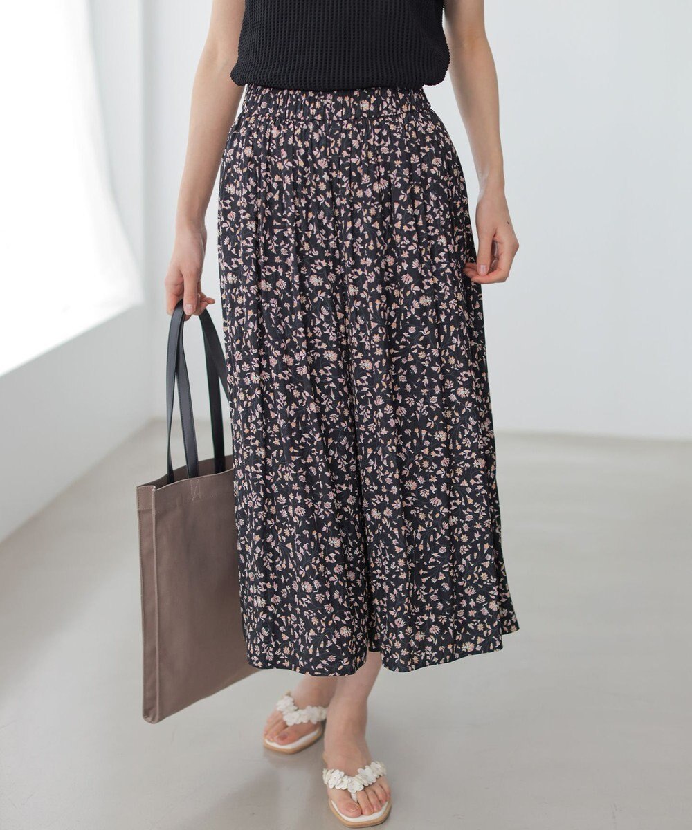 組曲 L ギャザーライトデシン パンツ 