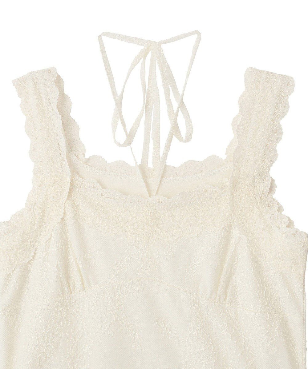 earth music&ecology 総レースホルターネックキャミソール 