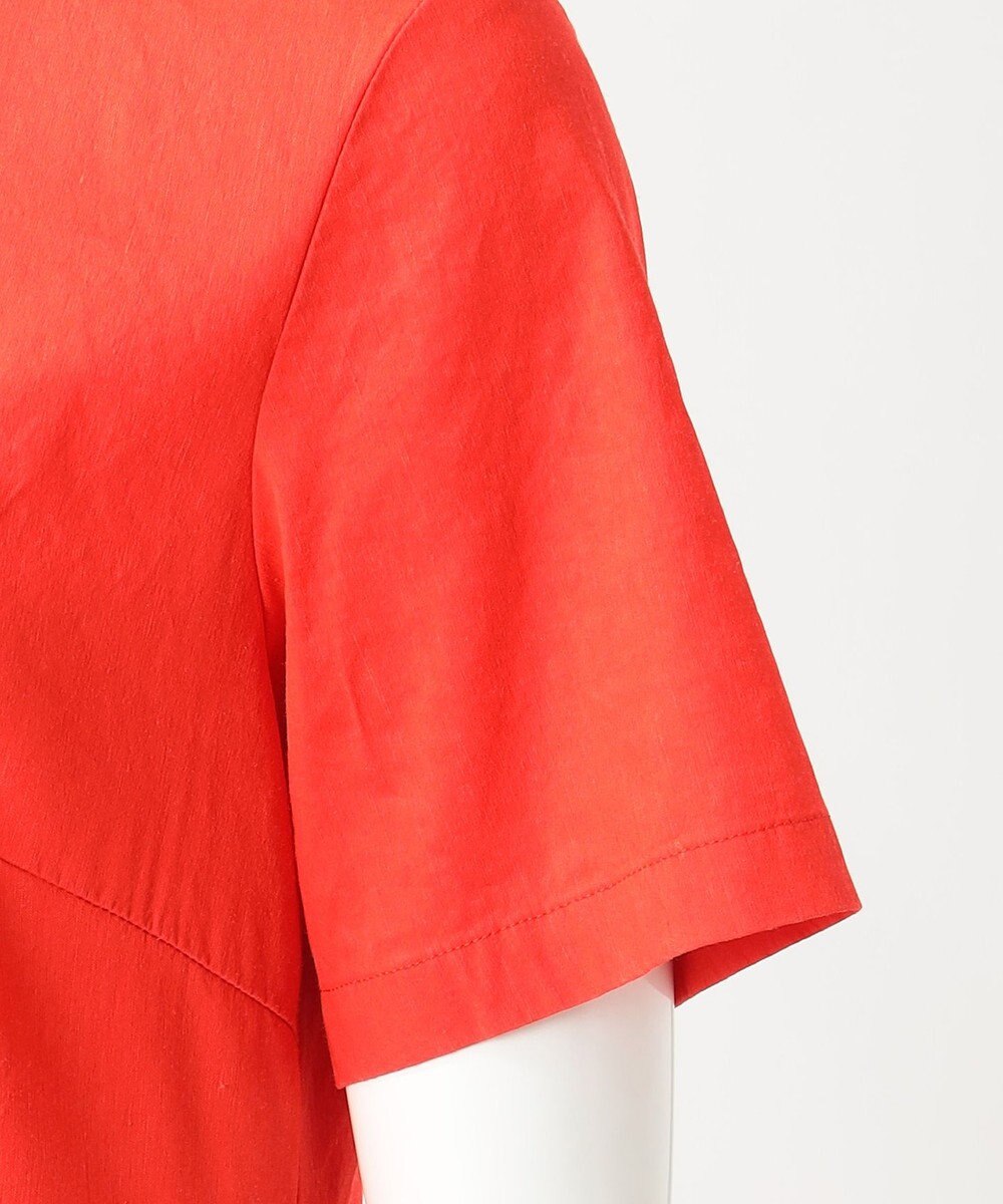 23区 【R(アール)】NALYA リネンヴィスストレッチ ウエスト切替ワンピース 