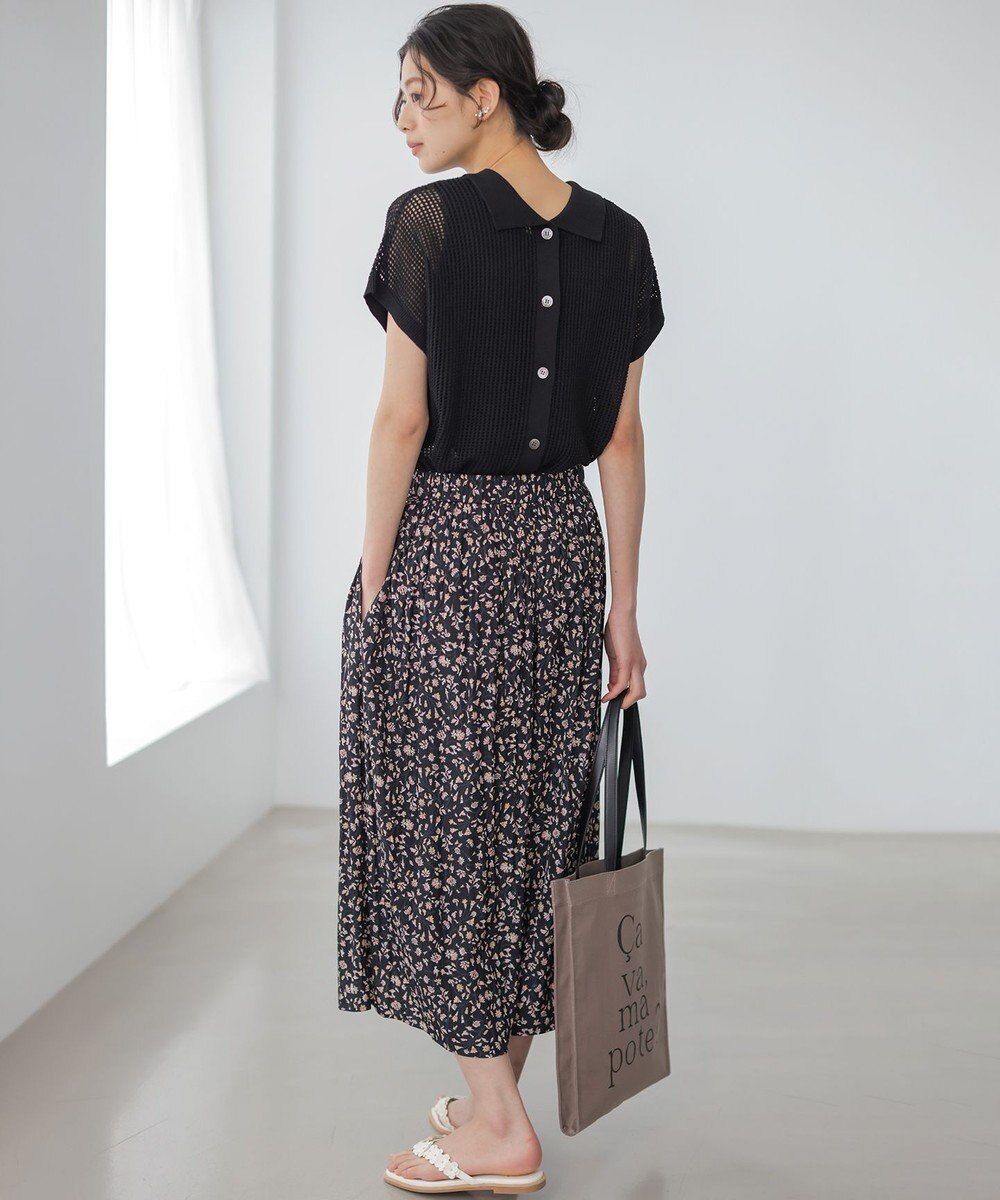 組曲 L ギャザーライトデシン パンツ 