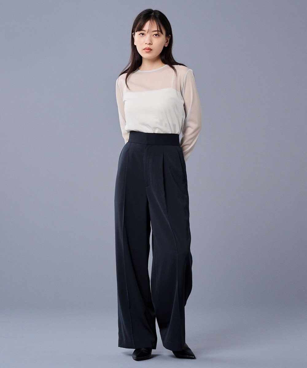 uncrave マット サテン ワイドパンツ（uncrave STANDARD） 