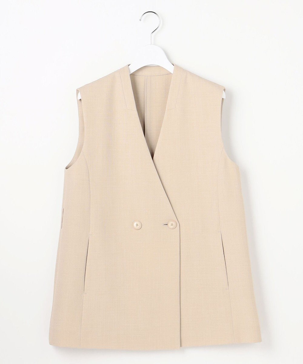 自由区 S リラックスバスケットノーカラー ジレ 