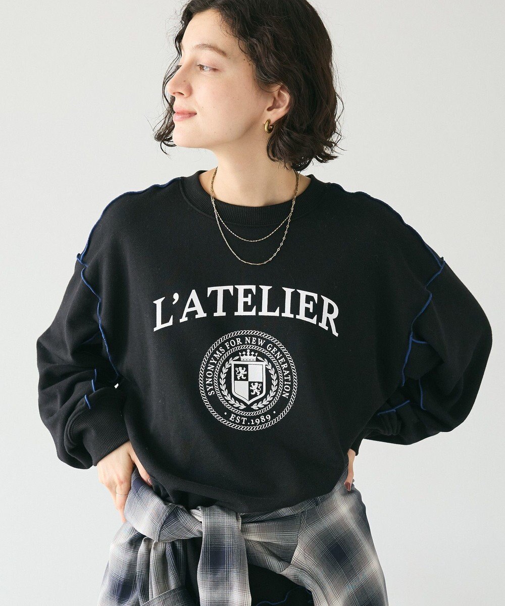 CRAFT STANDARD BOUTIQUE 配色ロゴメロープルオーバー 