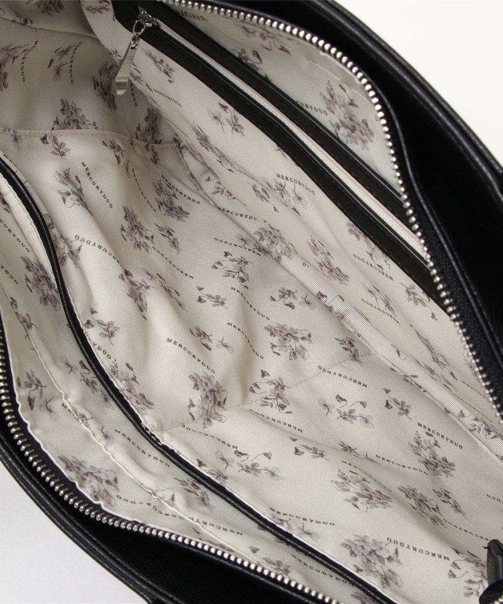 style code 【MERCURYDUO/マーキュリーデュオ】レニス　チャーム付きシンプルラージトートバッグ 