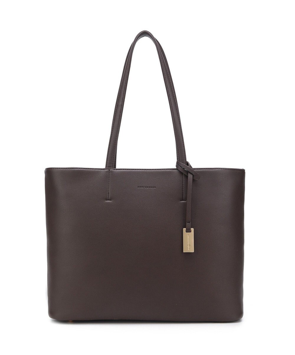 style code 【MERCURYDUO/マーキュリーデュオ】レニス　チャーム付きシンプルラージトートバッグ 