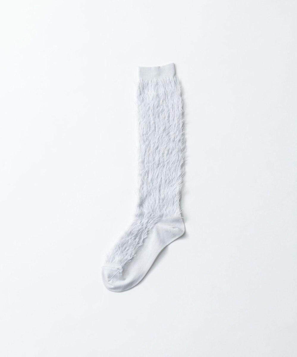TRICOTE FAKE FUR HIGH SOCKS／フェイクファーハイソックス 